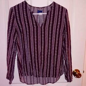 Maroon/purple womens dress top